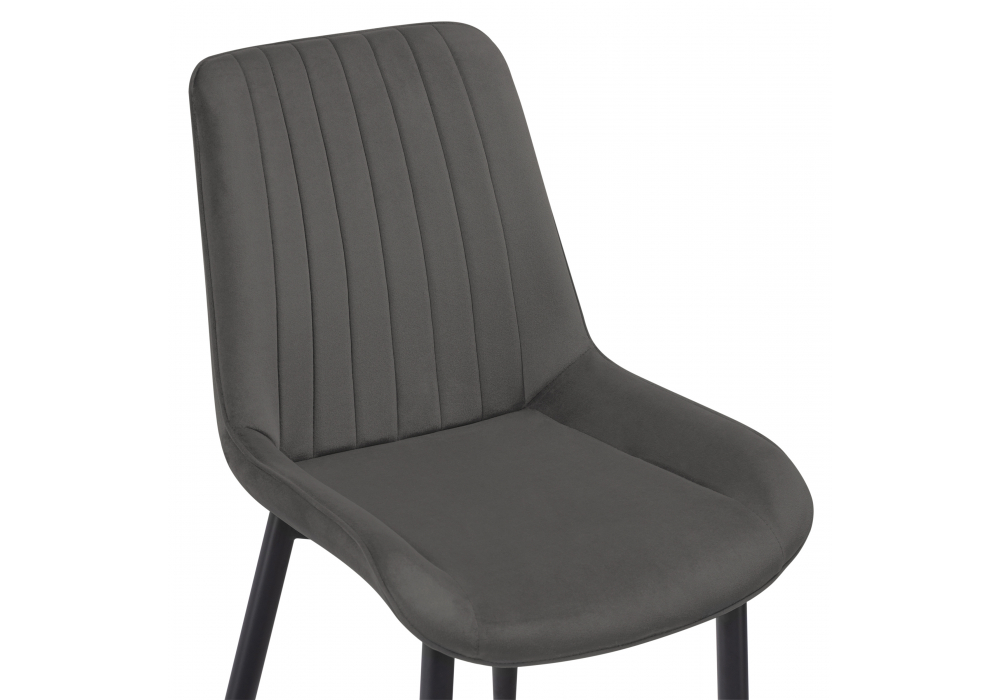фото стул на металлокаркасе woodville seda-1 dark gray / gold / black 15285 | 220svet.ru