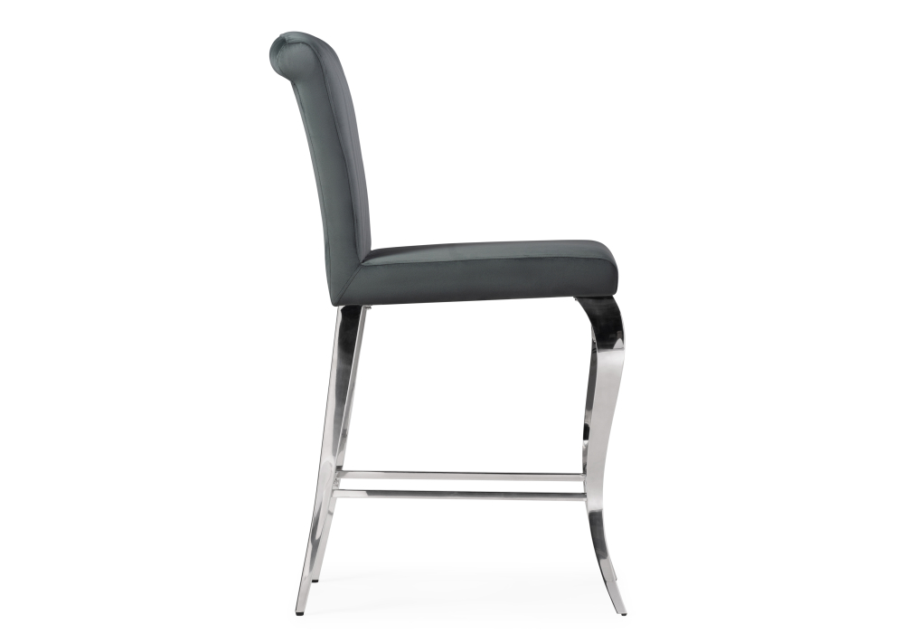 фото барный стул woodville joan dark grey / steel 15387 | 220svet.ru