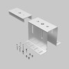 Миниатюра фото скоба регулируемая для накладного шинопровода maytoni accessories for tracks gravity tra010hcb | 220svet.ru