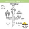 Миниатюра фото садово-парковый фонарь fumagalli gigi bisso/saba 2+1 k22.156.s21.bxe27 | 220svet.ru