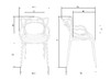 Миниатюра фото стул обеденный dobrin masters lmzl-pp601-n_p-w-02-12189 | 220svet.ru