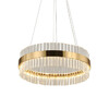 Миниатюра фото подвесная люстра светодиодная  delight collection d8532p/r600 gold | 220svet.ru