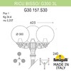 Миниатюра фото садово-парковый фонарь fumagalli ricu bisso/g300 3l g30.157.s30.bxe27 | 220svet.ru