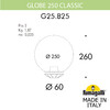 Миниатюра фото уличный фонарь на столб fumagalli globe 250 classic g25.b25.000.aye27 | 220svet.ru