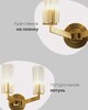Миниатюра фото бра moderli brass v11073-2w | 220svet.ru