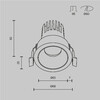Миниатюра фото встраиваемый светильник maytoni dip dl115-10w-3k-w | 220svet.ru