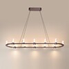 Миниатюра фото подвесная люстра odeon light defance 7143/65l черный | 220svet.ru