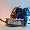 Миниатюра фото комплект 3 разноцветных нити по 20м, 600 led, провод черный каучук 2,3мм, ip54 ltc eco600-1-1m | 220svet.ru
