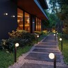 Миниатюра фото фасадный светильник odeon light viva 7124/1wa черный | 220svet.ru