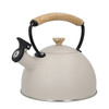 Миниатюра фото чайник со свистком бежевый la cafetière latte с деревянной ручкой, 1,6 л kitchen craft | 220svet.ru