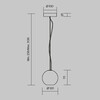 Миниатюра фото подвесной светильник maytoni basic texture mod461pl-01bg | 220svet.ru