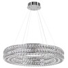 Миниатюра фото подвесная светодиодная люстра odeon light panta 4927/85l хром | 220svet.ru