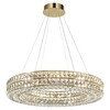 Миниатюра фото подвесная светодиодная люстра odeon light panta 4926/85l золотая 85w | 220svet.ru