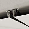 Миниатюра фото шинопровод для монтажа в натяжной потолок 3м novotech flum 135328 черный | 220svet.ru