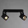 Миниатюра фото спот arte lamp lente a1314pl-2bk | 220svet.ru