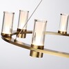 Миниатюра фото подвесная люстра светодиодная odeon light defance 7144/70l бронзовый | 220svet.ru