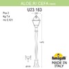 Миниатюра фото садовый светильник-столбик fumagalli aloe.r/cefa u23.163.000.vxe27 | 220svet.ru
