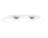 Миниатюра фото потолочный светодиодный светильник  ambrella light linetech fl fl4877/3 wh/wd | 220svet.ru