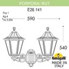 Миниатюра фото светильник уличный настенный fumagalli porpora/rut e26.141.000.vye27 | 220svet.ru