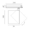 Миниатюра фото трековый трехфазный светильник 35w lightstar alta base a5447triac | 220svet.ru