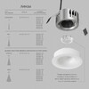 Миниатюра фото точечный светодиодный светильник denkirs shine glow dk2430-wh | 220svet.ru