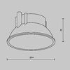 Миниатюра фото отражатель для светильников maytoni alfa led ring8-10w-rd-b | 220svet.ru