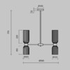 Миниатюра фото потолочная люстра на штанге maytoni antic mod302pl-10gr | 220svet.ru
