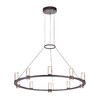 Миниатюра фото подвесная люстра odeon light defance 7143/70l черный | 220svet.ru