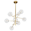 Миниатюра фото потолочная люстра delight collection globe mobile 8a gold | 220svet.ru