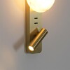 Миниатюра фото настенный светильник odeon light albergo 7164/9wl латунь | 220svet.ru