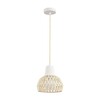 Миниатюра фото подвесной светильник lumion boho 8368/1b белый | 220svet.ru