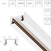 Миниатюра фото шинопровод однофазный 3м lightstar barra 502035-t | 220svet.ru
