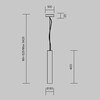 Миниатюра фото подвесной светильник maytoni basic texture mod461pl-l5bk | 220svet.ru