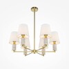 Миниатюра фото потолочная люстра на штанге maytoni lira mod483pl-06bs | 220svet.ru