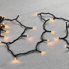 Миниатюра фото гирлянда нить 10м экстра тепло-белая 24в, 100 led, провод черный каучук 2,3мм, ip65 ltc eco100-1-1eww | 220svet.ru