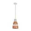 Миниатюра фото подвесной светильник lumion boho 8367/1b серый/белый | 220svet.ru