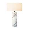 Миниатюра фото настольная лампа delight collection 5003t white marble | 220svet.ru