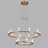 Миниатюра фото подвесная люстра светодиодная odeon light defance 7144/110l бронзовый | 220svet.ru