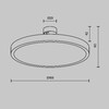 Миниатюра фото трековый светодиодный светильник светильник maytoni plato flarity tr153-1-10w4k-b | 220svet.ru