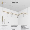 Миниатюра фото трековый магнитный светильник 10w 4000k elektrostandard line magnetic 85528/01 латунь | 220svet.ru