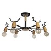Миниатюра фото потолочная люстра loft it sven 10024/6 black | 220svet.ru