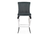 Миниатюра фото барный стул woodville joan dark grey / steel 15387 | 220svet.ru