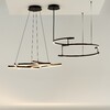 Миниатюра фото подвесной светодиодный светильник maytoni line mod016pl-l80bk | 220svet.ru