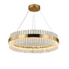 Миниатюра фото подвесная люстра светодиодная delight collection d8532p/r800 gold | 220svet.ru