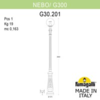 Миниатюра фото парковый фонарь fumagalli nebo/g300. g30.202.000.axe27 | 220svet.ru