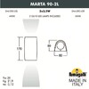 Миниатюра фото фасадный светильник fumagalli marta 90-2l  2a4.000.000.wxu2l | 220svet.ru