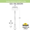 Миниатюра фото садово-парковый фонарь fumagalli gigi bisso/g250 3l dn. g25.156.s30.bye27dn | 220svet.ru