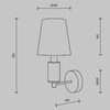 Миниатюра фото бра maytoni lira mod483wl-01bs | 220svet.ru