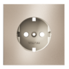 Миниатюра фото накладка для розетки с заземлением voltum s70 metal vlsm000610 (платина) | 220svet.ru