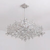 Миниатюра фото подвесная люстра хрустальная delight collection p7838-w50 chrome | 220svet.ru